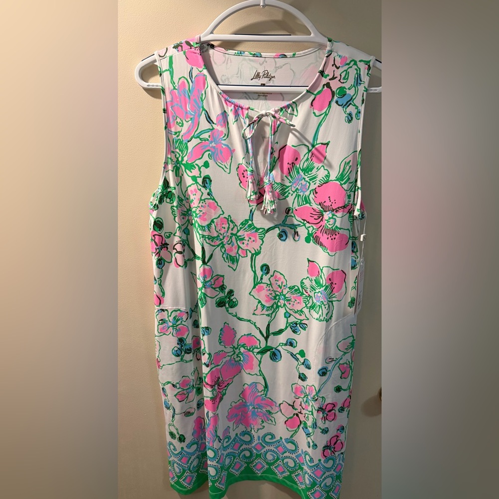 Lilly Pulitzer Johala Sleeveless Coverup in Pink and Green